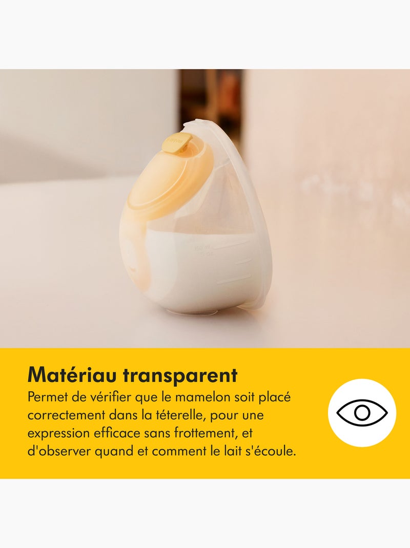 Tire-lait Électrique Simple Medela Solo Hands-free - Mains libres, connecté, collecteur inclus, Transparent - Kiabi