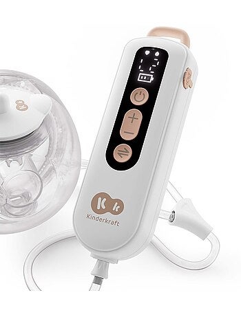 Tire-lait Kinderkraft GENTLEFLOW double mémoire 3 modes 9 niv timer USB-C 180ml 120min