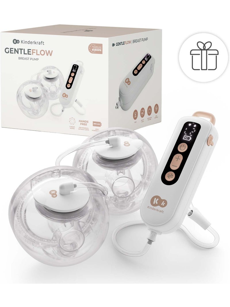 Tire-lait Kinderkraft GENTLEFLOW double 1800mAh mémoire 3 modes 9 USB-C téterelles 180ml Doré - Kiabi