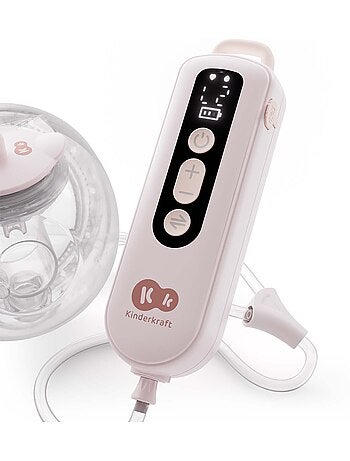Tire-lait Kinderkraft GENTLEFLOW double mémoire 3 modes 9 niv timer USB-C 180ml 120min