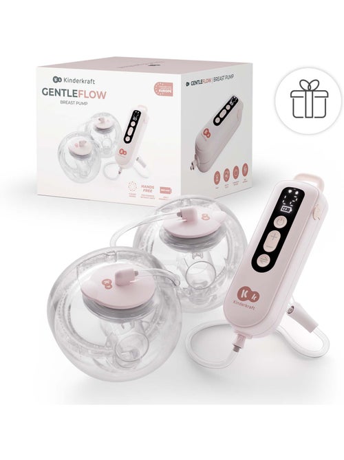 Tire-lait Kinderkraft GENTLEFLOW double mémoire 3 modes 9 niv timer USB-C 180ml 120min - Kiabi Tire-lait Kinderkraft GENTLEFLOW double mémoire 3 modes 9 niv timer USB-C 180ml 120min - Kiabi