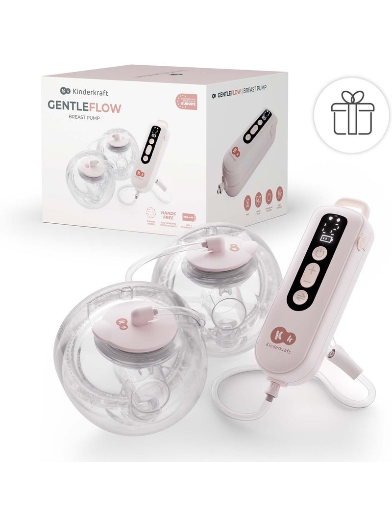Tire-lait Kinderkraft GENTLEFLOW double mémoire 3 modes 9 niv timer USB-C 180ml 120min Rose - Kiabi