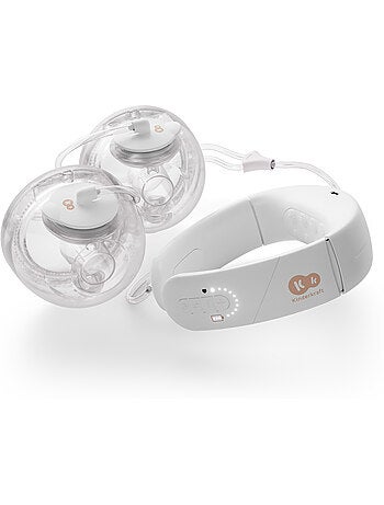 Tire-lait Kinderkraft GENTLENEST double soft-heat 3 modes 9 niv USB-C 2x180ml téterelles 17-27