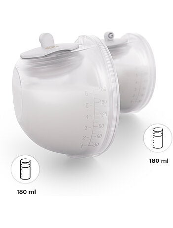 Tire-lait Kinderkraft GENTLENEST double soft-heat 3 modes 9 niv USB-C 2x180ml téterelles 17-27