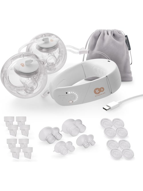 Tire-lait Kinderkraft GENTLENEST double soft-heat 3 modes 9 niv USB-C 2x180ml téterelles 17-27 - Kiabi Tire-lait Kinderkraft GENTLENEST double soft-heat 3 modes 9 niv USB-C 2x180ml téterelles 17-27 - Kiabi