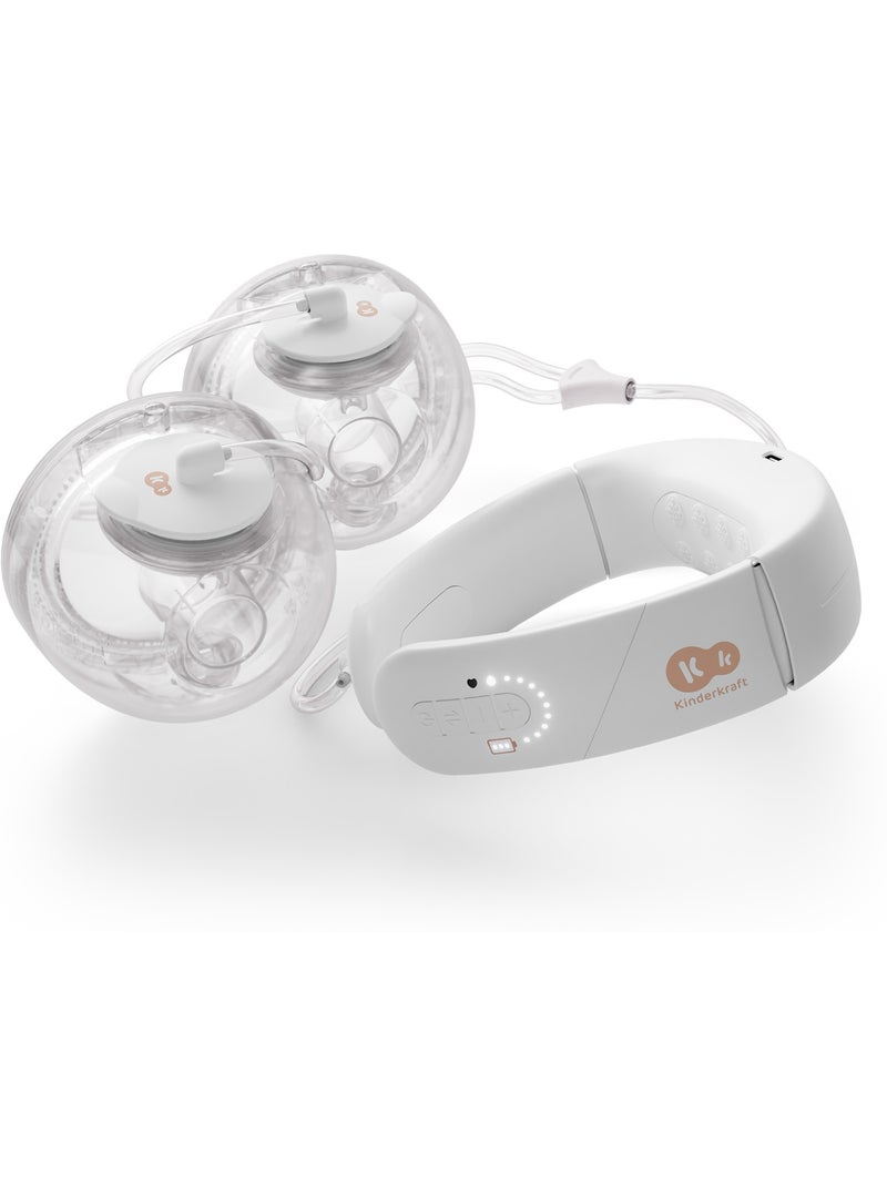 Tire-lait Kinderkraft GENTLENEST double soft-heat 3 modes 9 niv USB-C 2x180ml téterelles 17-27 Doré - Kiabi