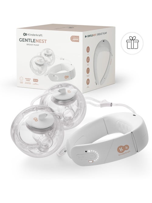 Tire-lait Kinderkraft GENTLENEST double soft-heat 3 modes 9 niv USB-C 2x180ml téterelles 17-27 - Kiabi Tire-lait Kinderkraft GENTLENEST double soft-heat 3 modes 9 niv USB-C 2x180ml téterelles 17-27 - Kiabi