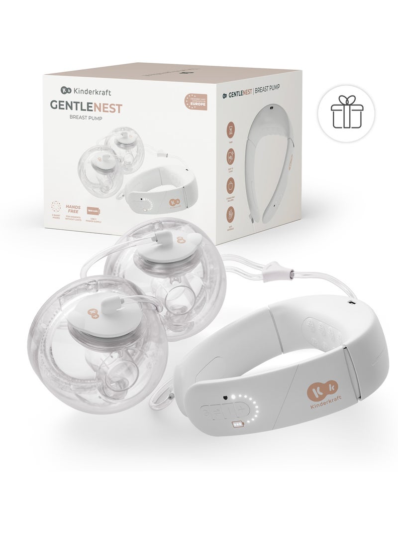 Tire-lait Kinderkraft GENTLENEST double soft-heat 3 modes 9 niv USB-C 2x180ml téterelles 17-27 Doré - Kiabi