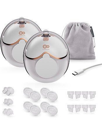 Tire-lait ?lectrique Kinderkraft MAMAFLOW DOUBLE 2 coupelles 9 intensit?s USB-C 180 min