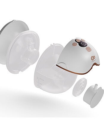 Tire-lait ?lectrique Kinderkraft MAMAFLOW DOUBLE 2 coupelles 9 intensit?s USB-C 180 min