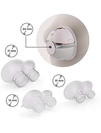 Tire-lait Kinderkraft MAMAFLOW électrique mémoire 4 modes 180min USB-C téterelles 17-24mm 160ml