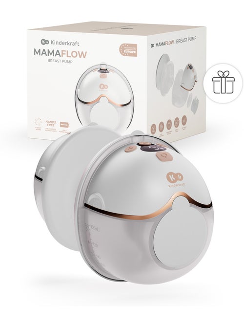 Tire-lait Kinderkraft MAMAFLOW électrique mémoire 4 modes 180min USB-C téterelles 17-24mm 160ml - Kiabi Tire-lait Kinderkraft MAMAFLOW électrique mémoire 4 modes 180min USB-C téterelles 17-24mm 160ml - Kiabi