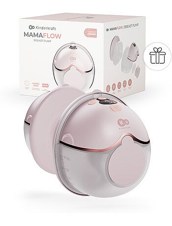 Tire-lait Kinderkraft MAMAFLOW électrique mémoire 4 modes 180min USB-C téterelles 17-24mm 160ml