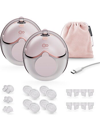 Tire-lait ?lectrique Kinderkraft MAMAFLOW DOUBLE 2 coupelles 9 intensit?s USB-C 180 min