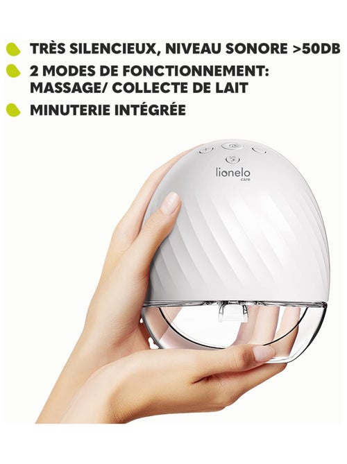 Tire-lait mains libres LIONELO Fidi Free - 150 ml - 3 diamètres d'entonnoir  - Portable - Kiabi