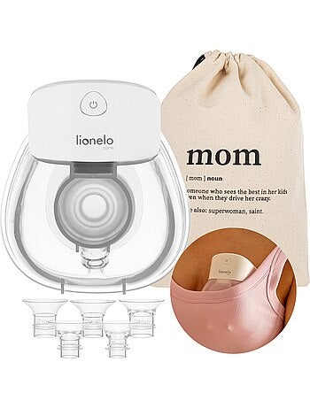 2 x Tire-lait mains libres LIONELO Fidi Free Lumi - Lampe - 180ml - 6 Tailles - 3h sans fil