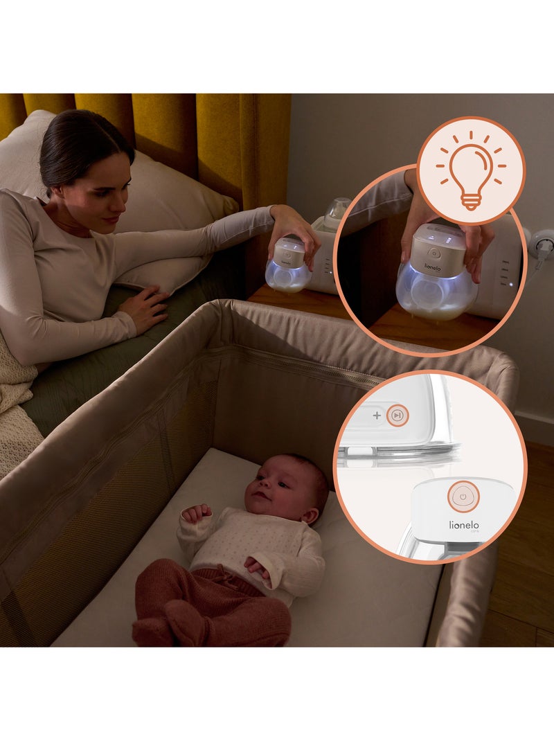 Tire-lait mains libres LIONELO Fidi Free Lumi - Lampe - 180ml - 6 Tailles - 3h sans fil Blanc - Kiabi