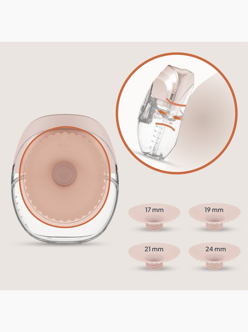 Tire-lait mains libres LIONELO Fidi Free Slim - Discrète - 150ml - 4 Tailles - 3h sans fil Beige - Kiabi