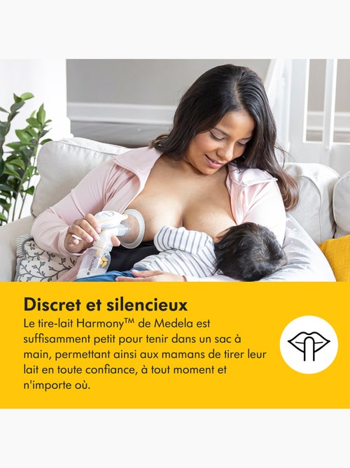 Tire-lait Manuel Medela Harmony Flex - 2-Phase Expression, téterelle PersonalFit Flex, compact, - Kiabi