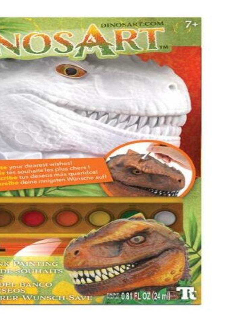 Tirelire à souhaits Dinosaures à peindre N/A - Kiabi