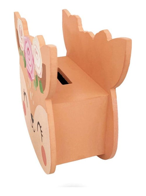 Tirelire biche avec couronne de roses - Kiabi