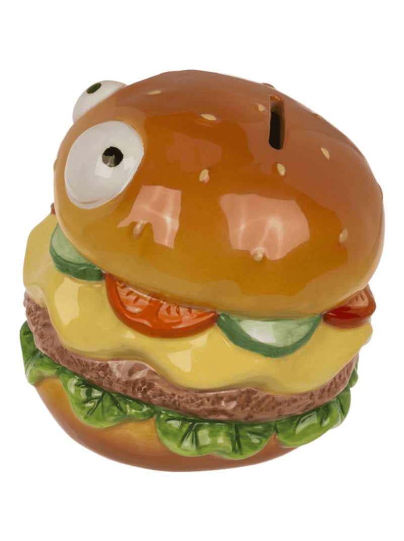 Tirelire burger en céramique Marron - Kiabi