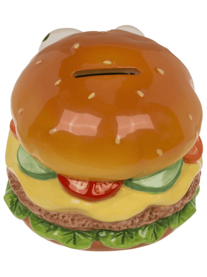 Tirelire burger en céramique Marron - Kiabi