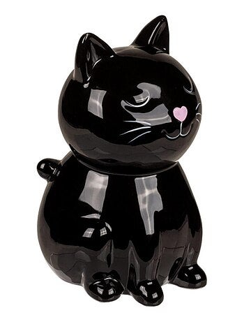 Tirelire Chat coeur en céramique