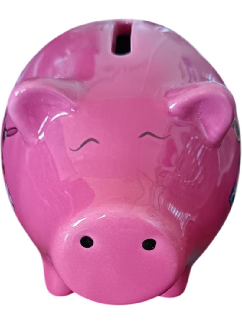 Tirelire cochon Cagnotte pour mes petits plans beauté 10 x 12 cm rose Rose - Kiabi