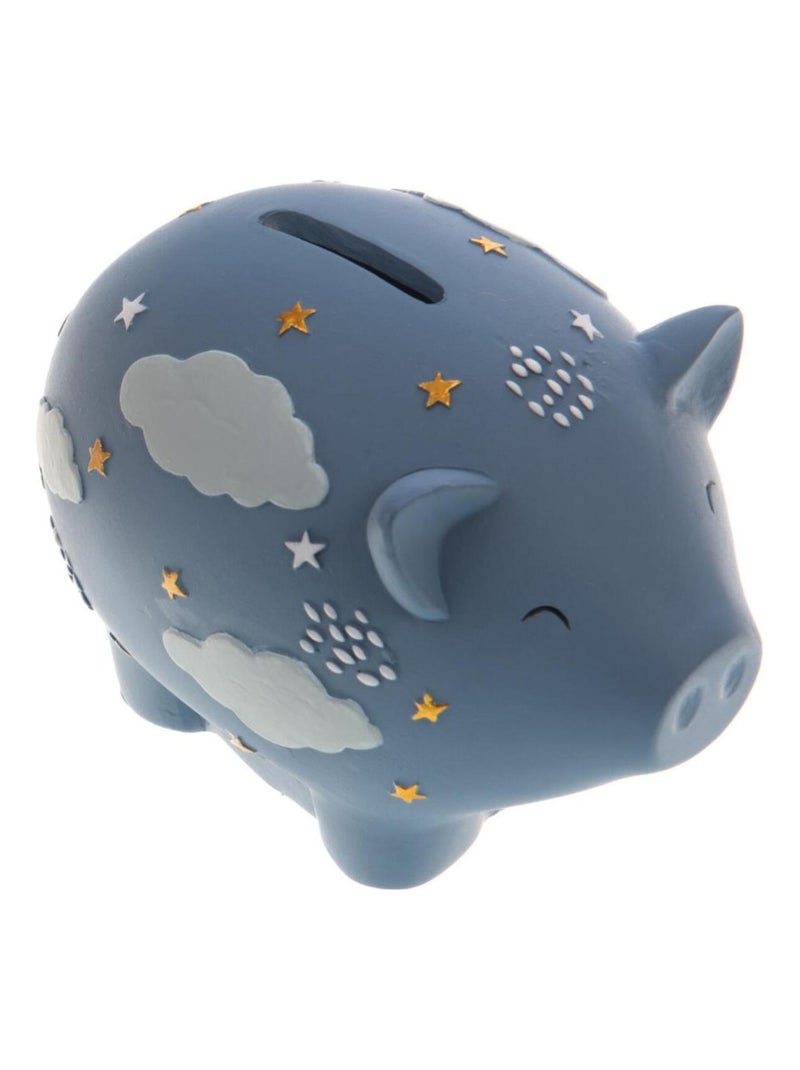 Tirelire cochon Louison bleue Bleu - Kiabi