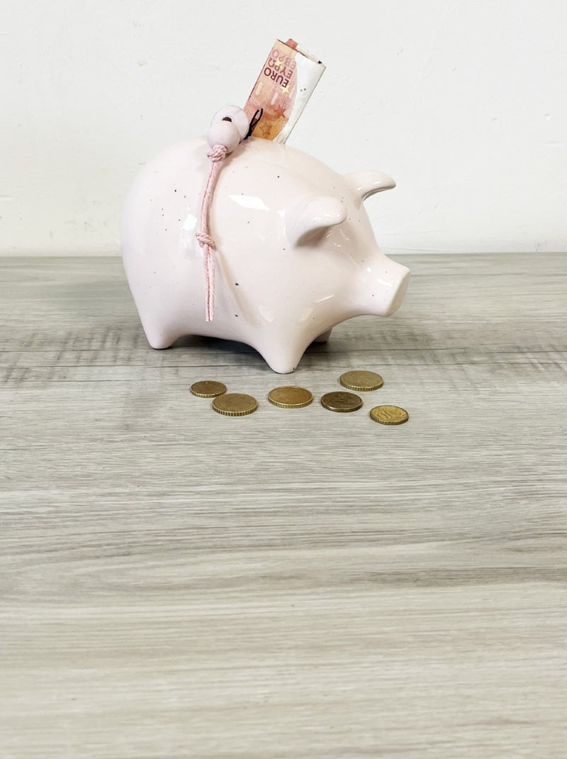 Tirelire cochon rose en céramique 18 cm Rose - Kiabi