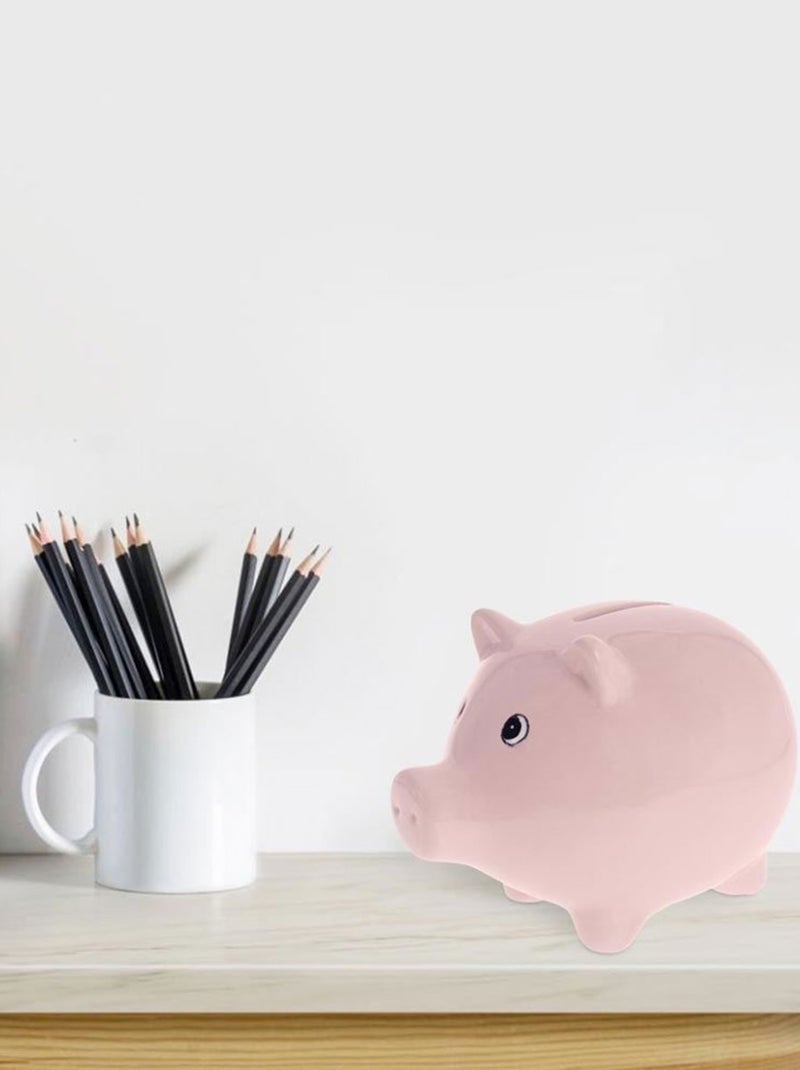 Tirelire cochon rose en céramique Rose - Kiabi