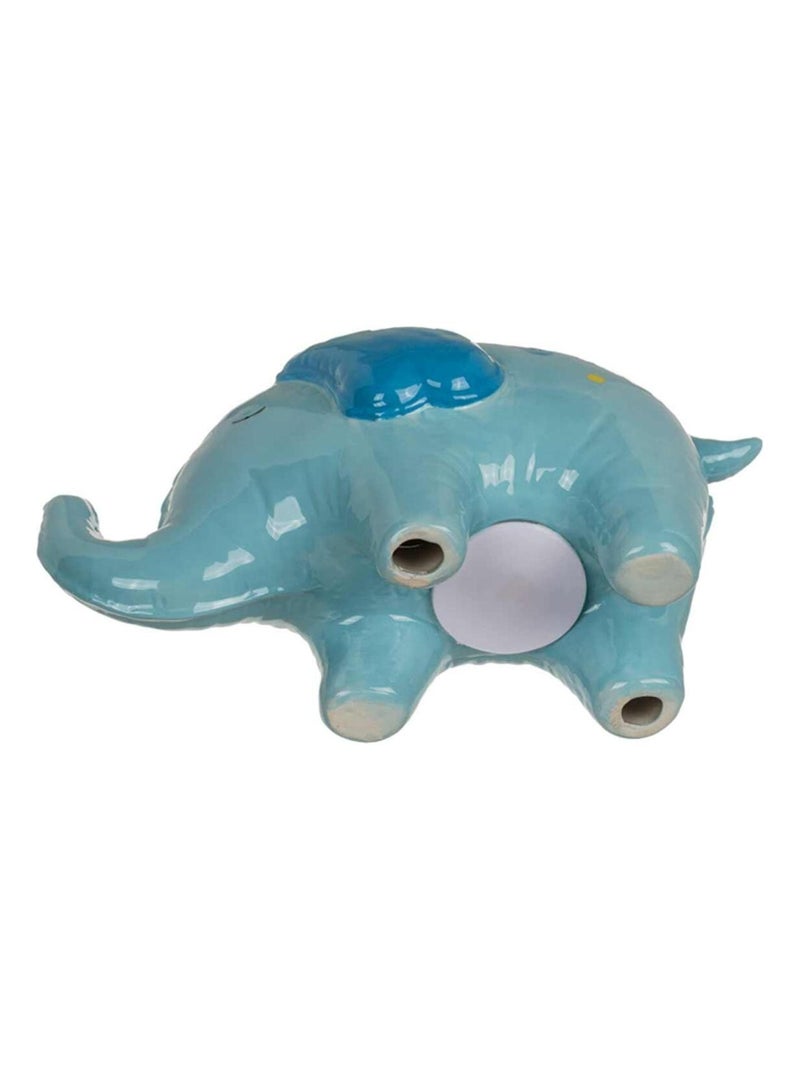Tirelire éléphant bleu en céramique Bleu - Kiabi