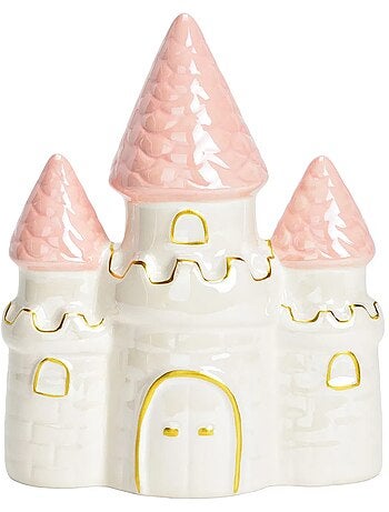 Tirelire en céramique chateau de princesse