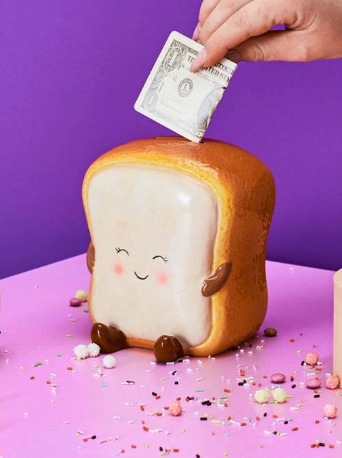 Tirelire en forme de tranche de brioche rigolote - Kiabi