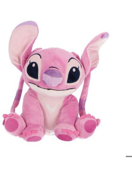 Tirelire en peluche - DISNEY - Angel (Lilo & Stitch) - 20 cm - Rose - Licence officielle - Kiabi