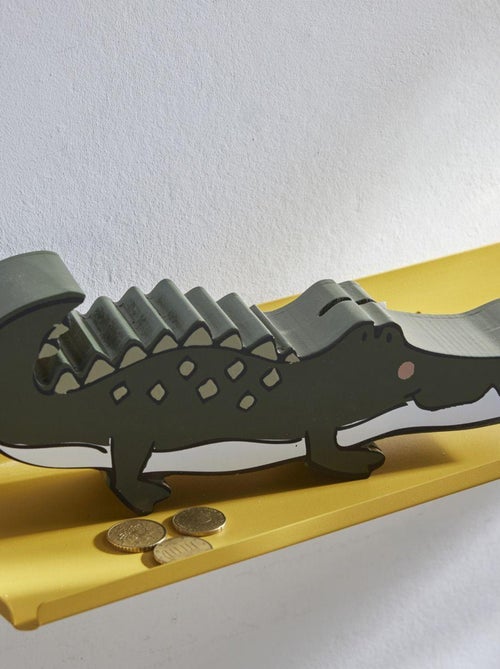 Tirelire enfant crocodile LE ROI DE LA JUNGLE - Kiabi