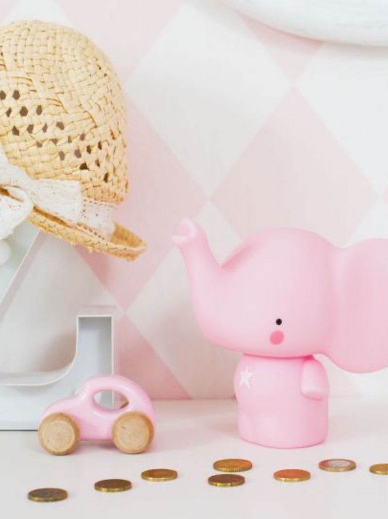 Tirelire enfant, Éléphant A Little Lovely Company Rose - Kiabi