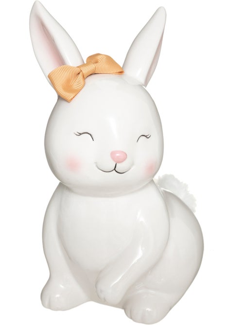 Tirelire enfant en céramique forme lapin rosie - Kiabi