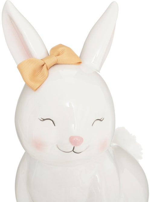 Tirelire enfant en céramique forme lapin rosie - Kiabi