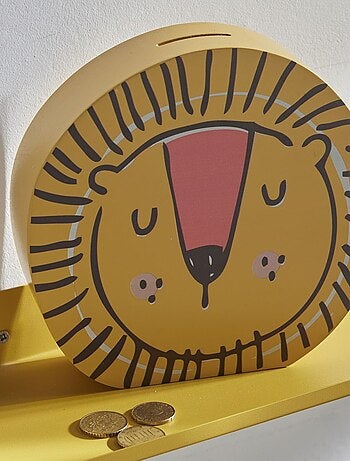 Tirelire enfant forme lion LE ROI DE LA JUNGLE
