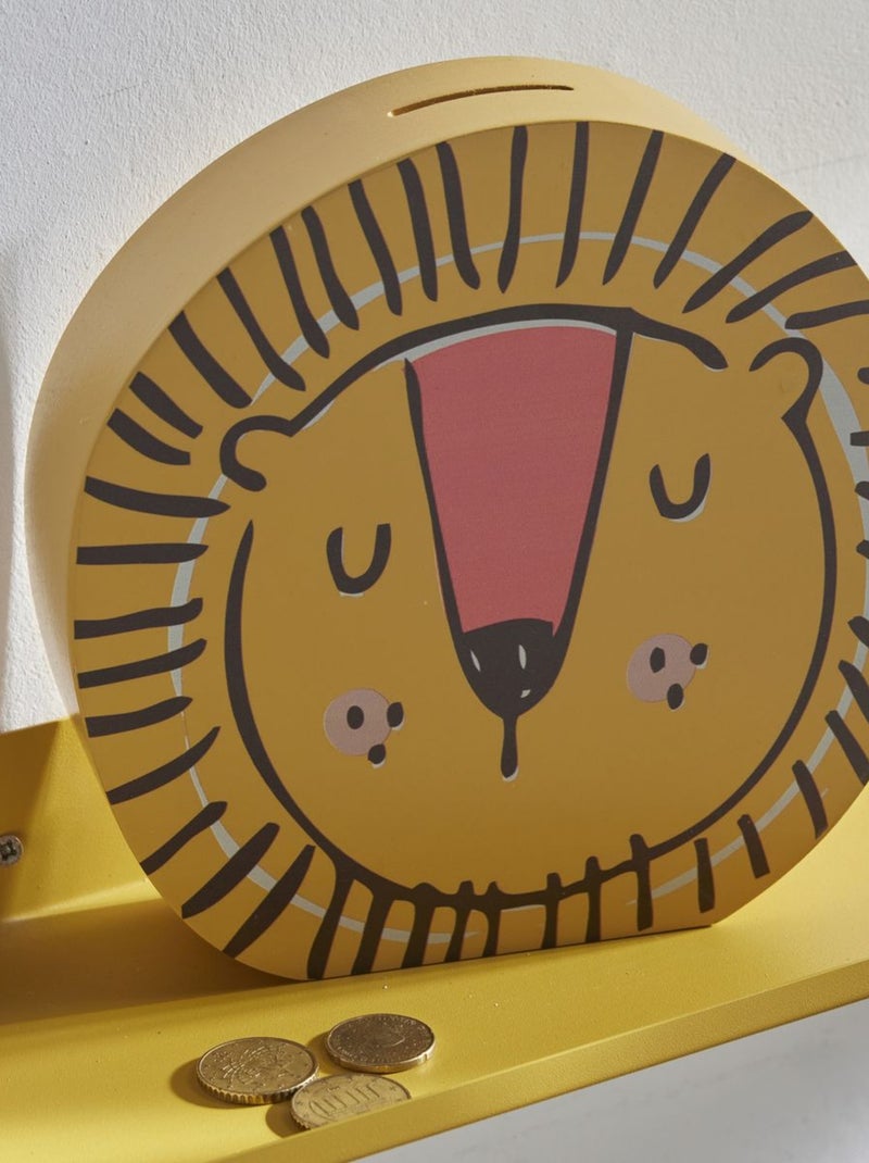 Tirelire enfant forme lion LE ROI DE LA JUNGLE Beige foncé - Kiabi