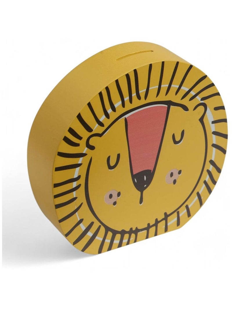 Tirelire enfant forme lion LE ROI DE LA JUNGLE Beige foncé - Kiabi