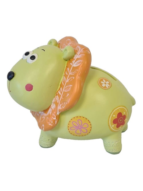 Tirelire lion en résine 14 cm - Kiabi