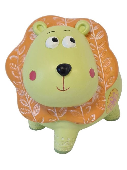 Tirelire lion en résine 14 cm - Kiabi