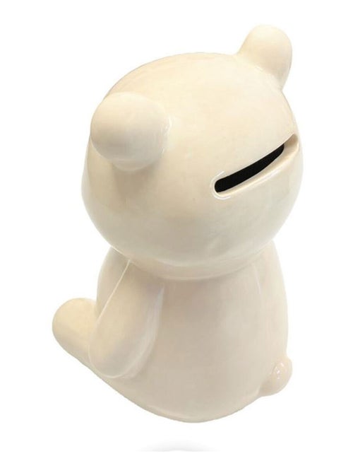 Tirelire ourson en céramique beige - Kiabi