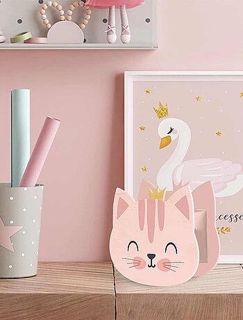 Tirelire pour enfant chat rose