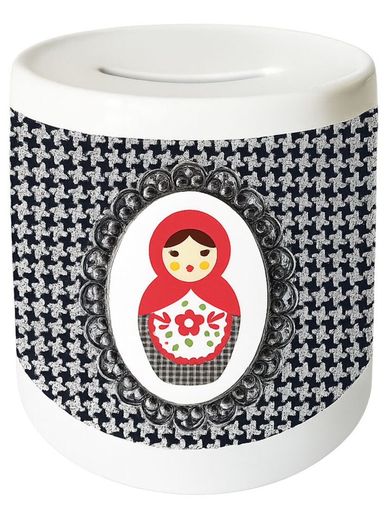 Tirelire ronde par Cbkreation Gris - Kiabi
