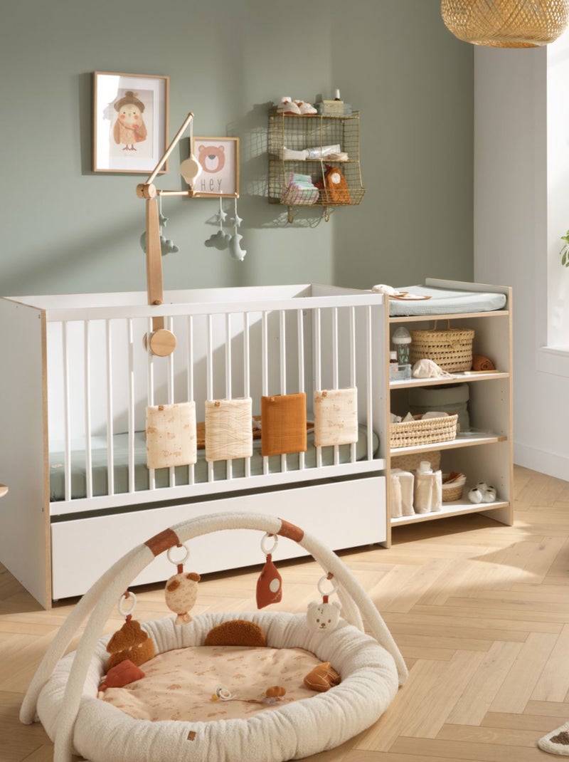 Tiroir de lit combiné évolutif sur roulettes - BABYPRICE Blanc - Kiabi