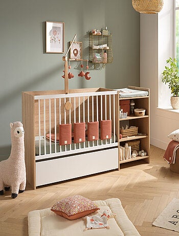Tiroir de lit combiné évolutif sur roulettes - BABYPRICE